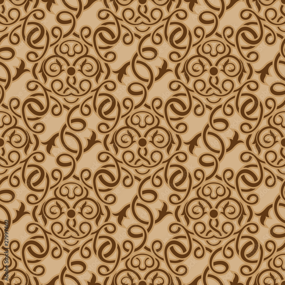 Brown seamless wallpaper pattern Brown seamless wallpaper pattern