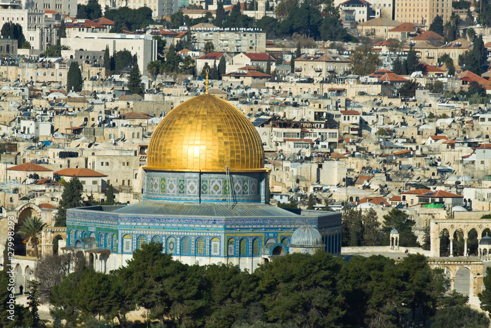 Naklejka premium The Temple Mount in Jerusalem.