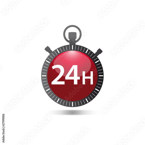 logo chronomètre, 24h