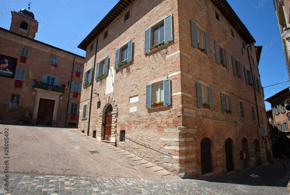 The square in front of Palazzo Ducale in Urbino