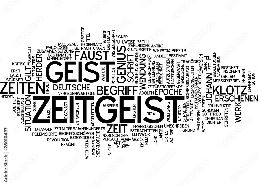 Obraz premium Zeitgeist