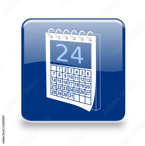 Button Kalender black