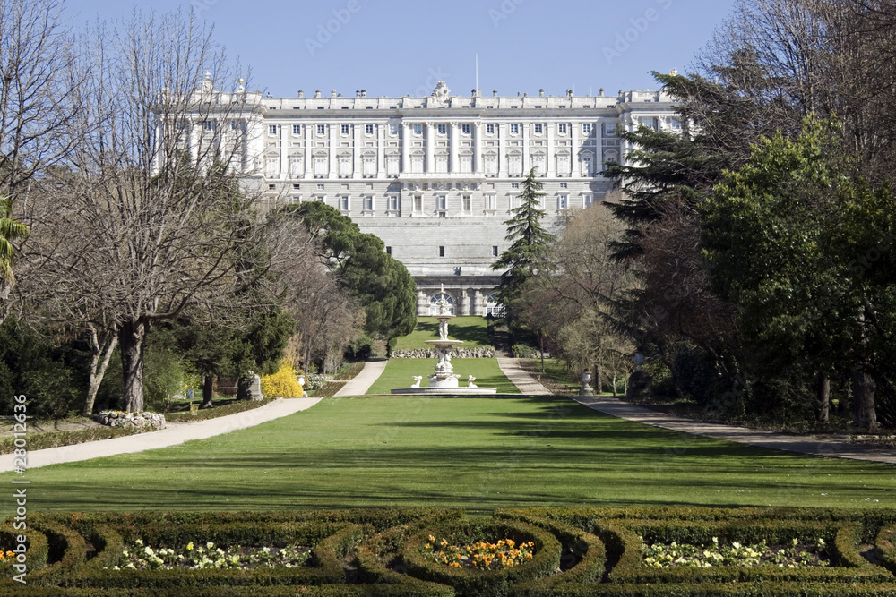 Fototapeta premium Campo del Moro Gardens, Royal Palace - Madrid