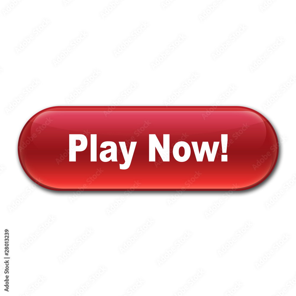 Boton alargado brillante texto Play Now! Boton alargado brillante texto Play Now!