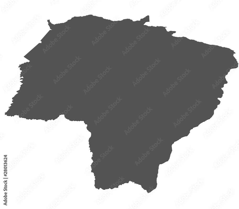 Karte von Mato Grosso do Sul - Brasilien