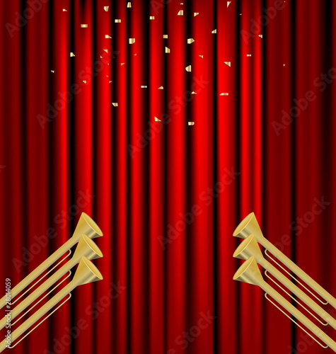 curtain and fanfare