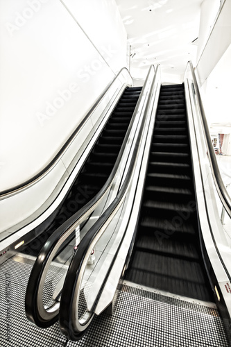 airport staircase elevated indoor walk corridor