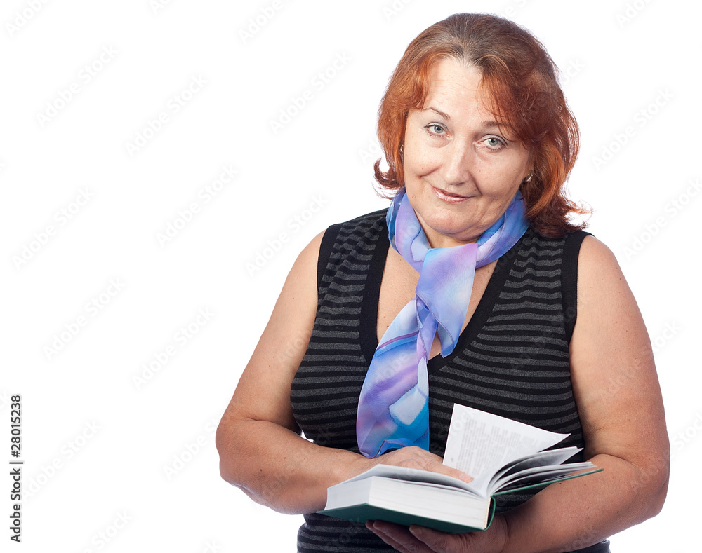 Beautiful woman is reading a book Beautiful woman is reading a book