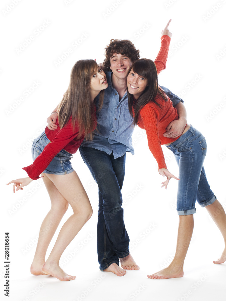 Fototapeta premium souvenir de vacances entre ados cool