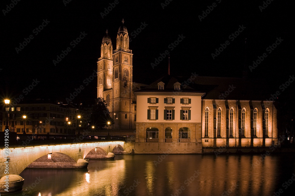 Grossmunster (The Great Cathedral) Zurich city, Switzerland. Grossmunster (The Great Cathedral) Zurich city, Switzerland.