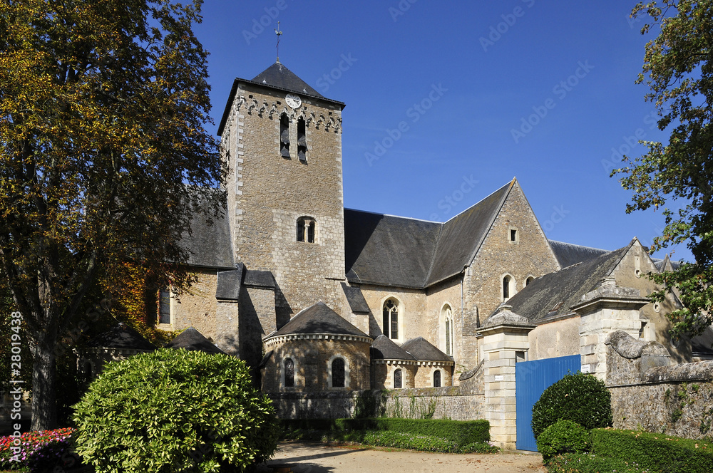Célèbre abbaye de Solesmes dans la Sarthe en France