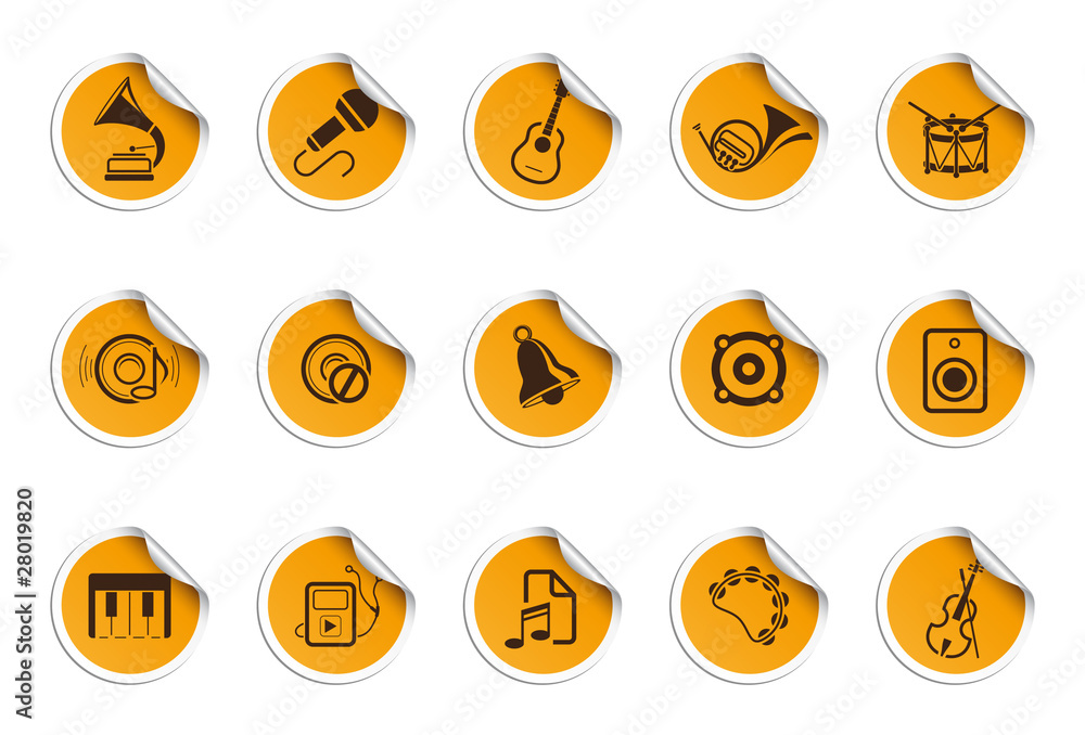 Music instruments | Sticky series Music instruments | Sticky series