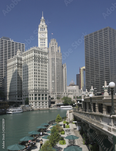 Chicago River and Wrigley Building