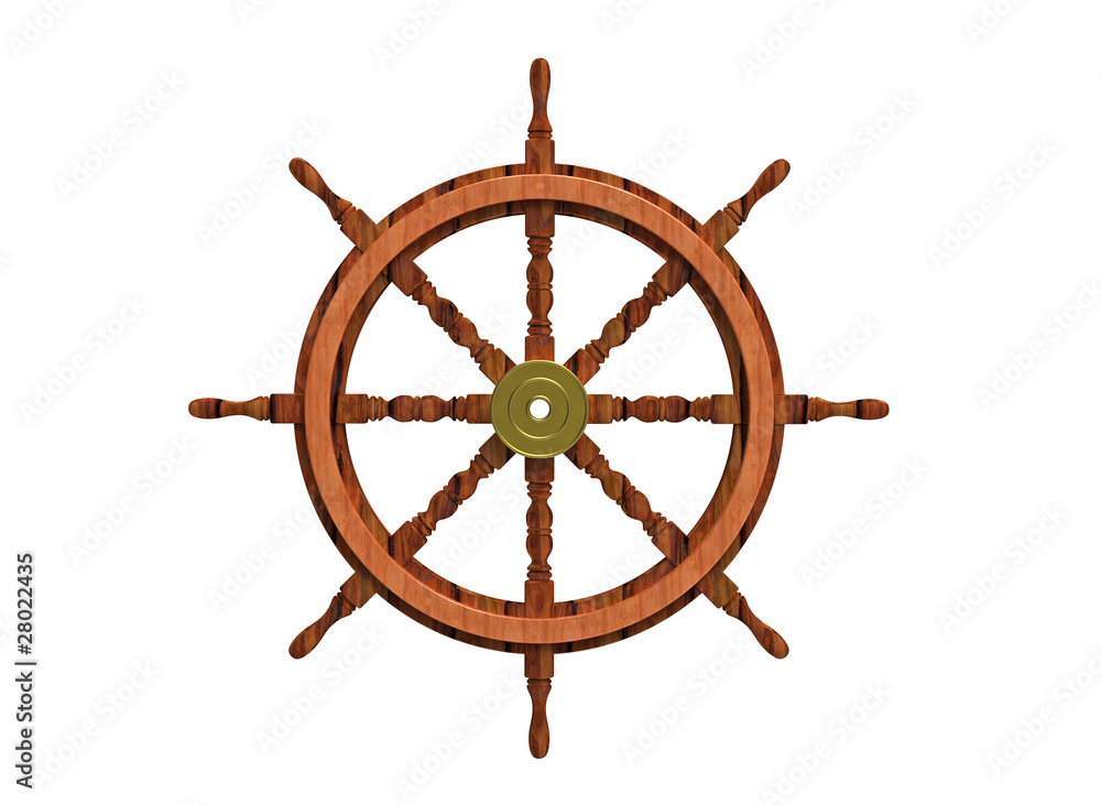 Ship steering wheel