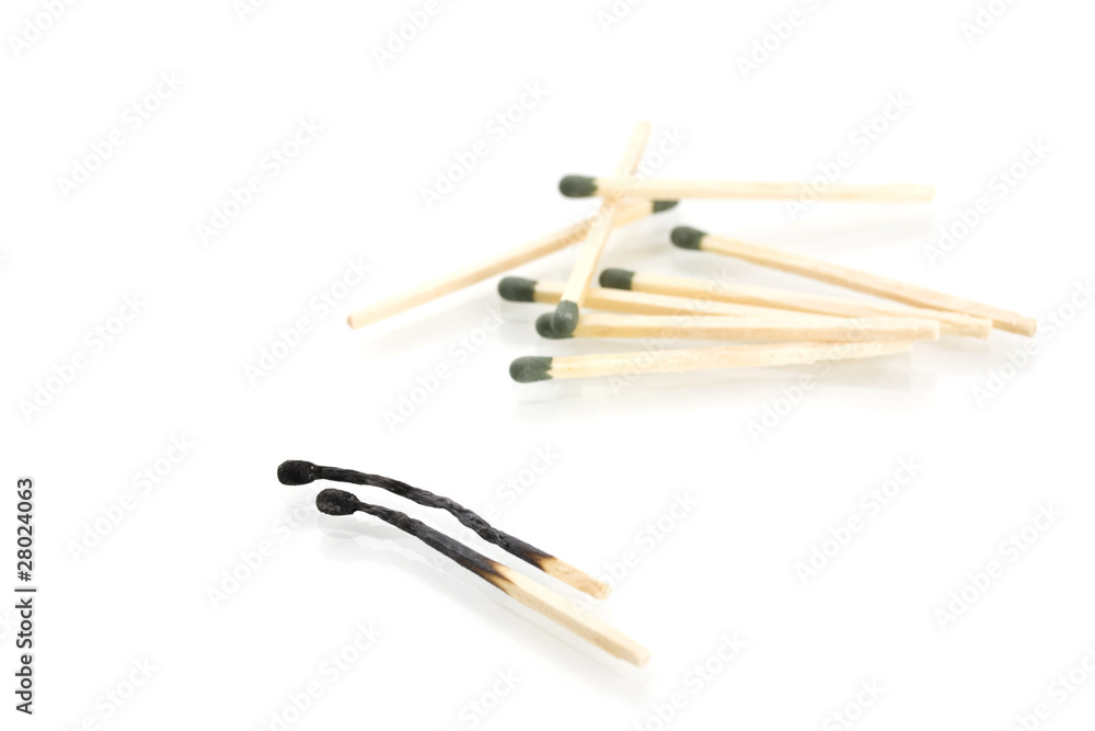 burnt and whole matches burnt and whole matches