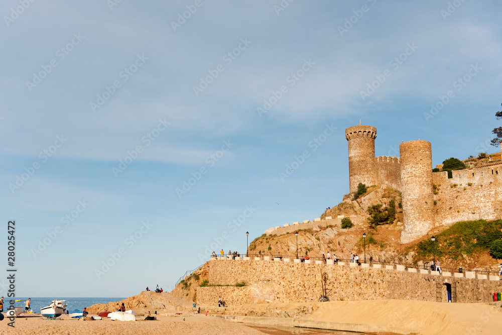castle at the Spanish coast
