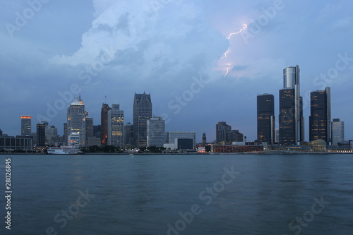 Detroit skyline at dusk, USA © vlad_g