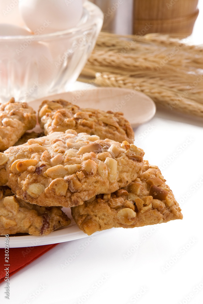 set of bakery products and cookies isolated on white set of bakery products and cookies isolated on white