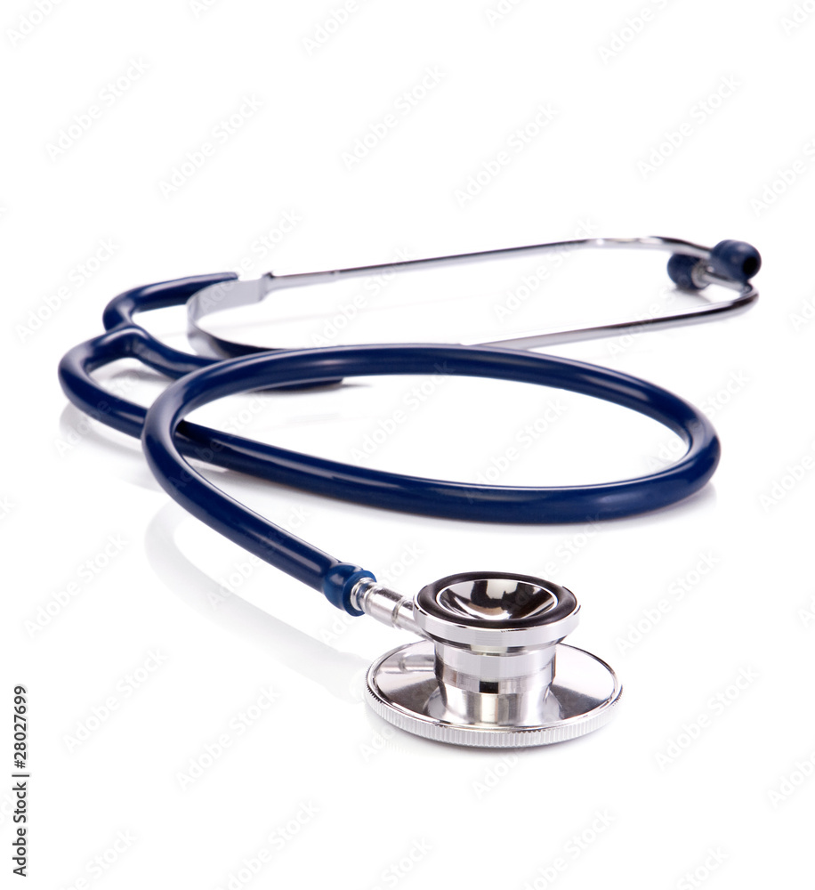 black and blue stethoscope isolated on white black and blue stethoscope isolated on white
