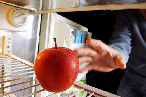 Apple on Fridge