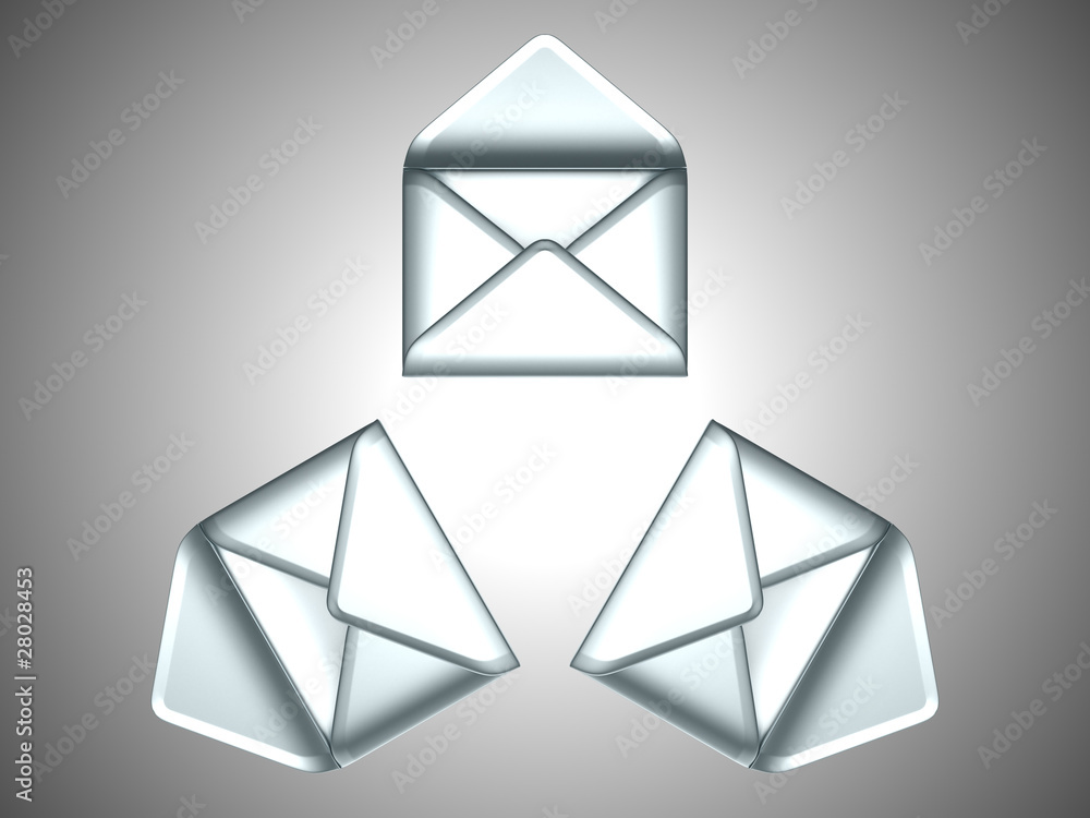 Mail - 3 opened silver envelopes Mail - 3 opened silver envelopes