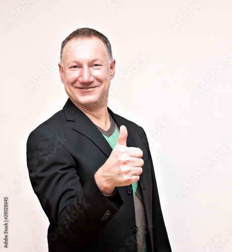 motivierter Geschäftsman