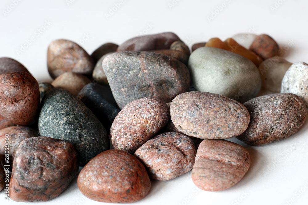 ocean stones on isolated background ocean stones on isolated background