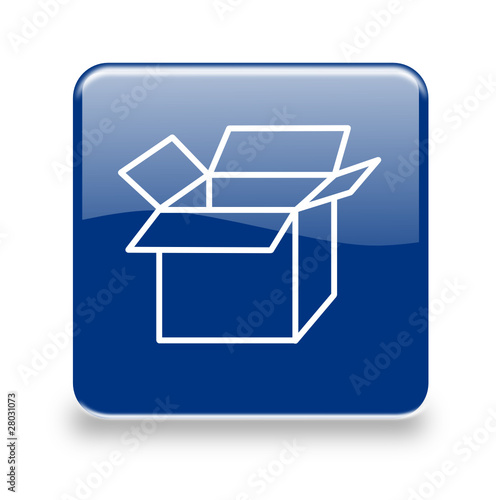 Button Paket blau