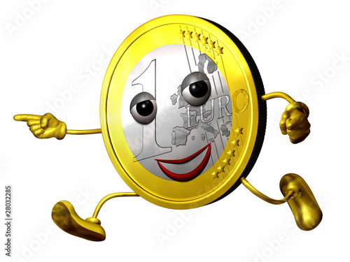 EURO Figur rennt