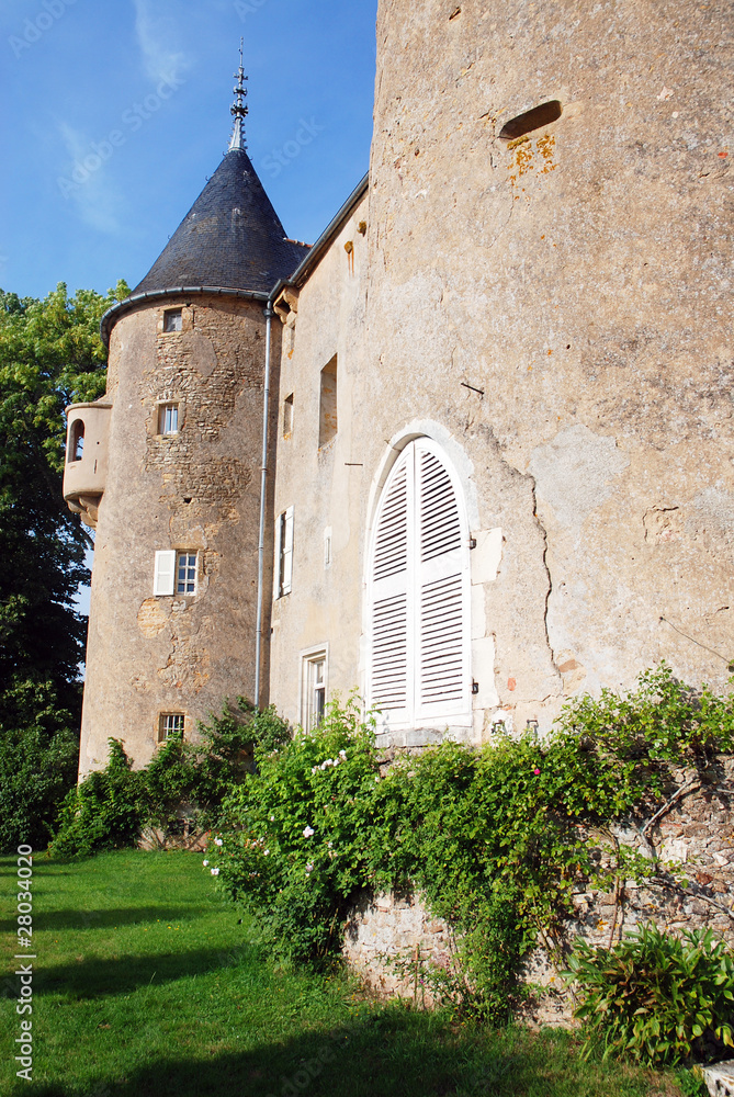 Schloss im Burgund Frankreich