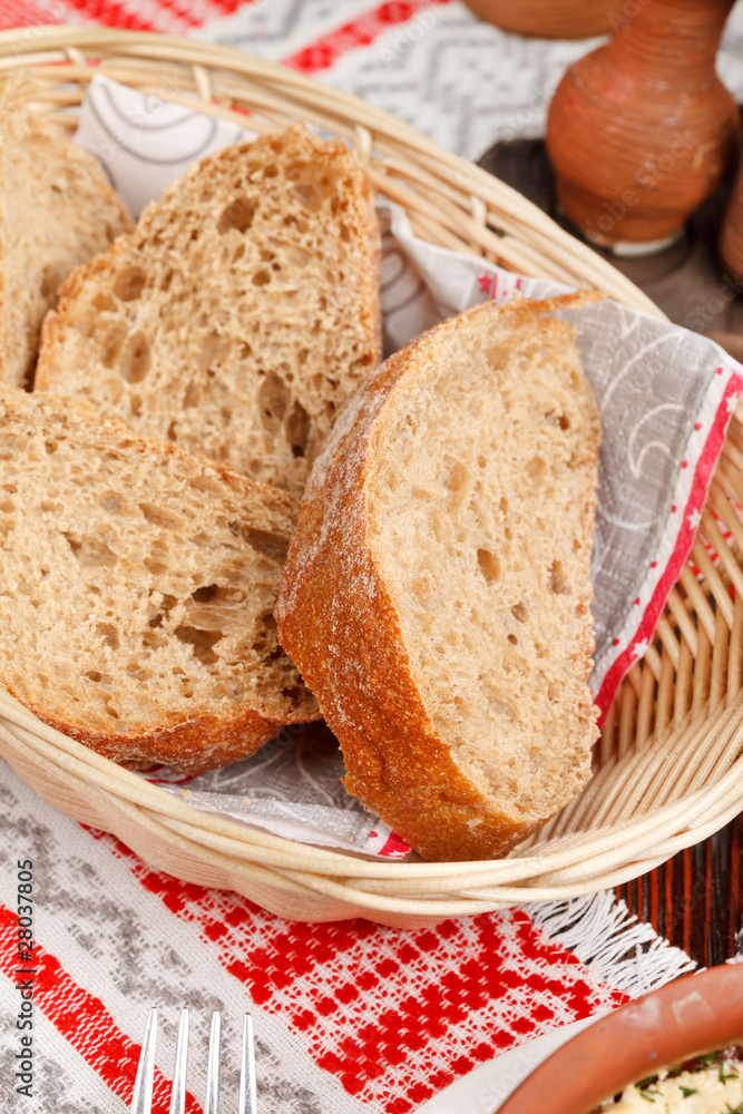 bread in the basket