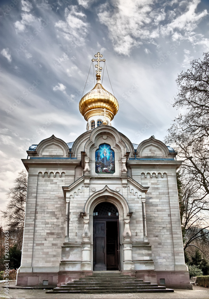 Russian Orthodox Church. Baden-Baden, Earopa, Germany