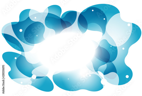 Submarine background, vector