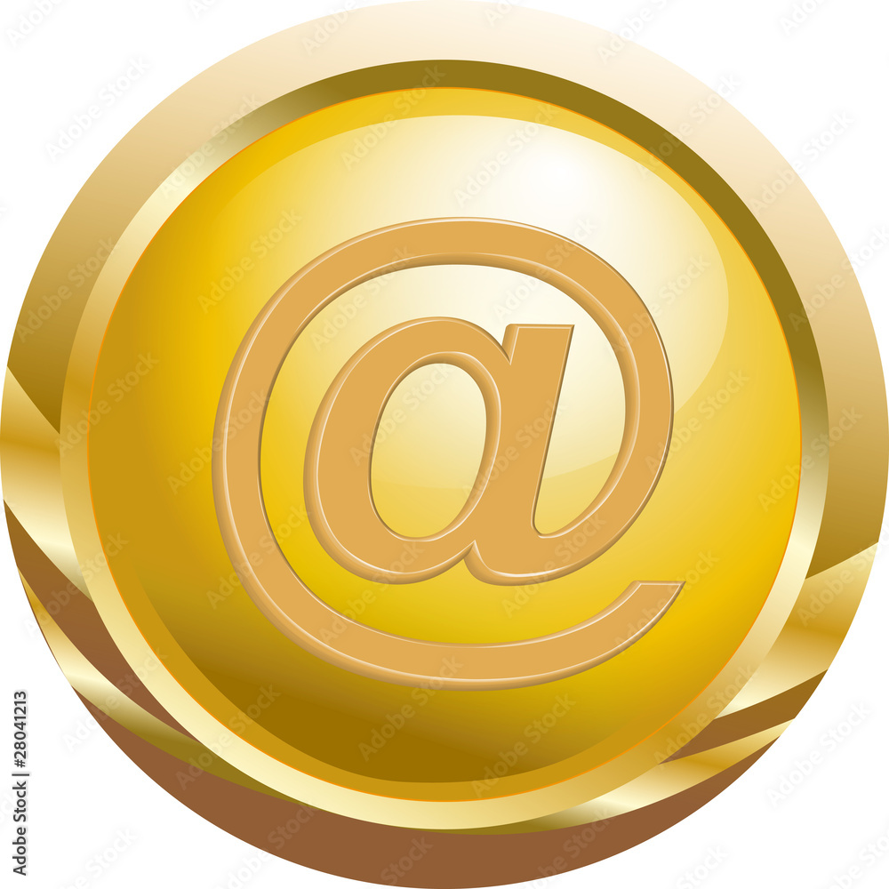 Fototapeta premium Goldbutton at