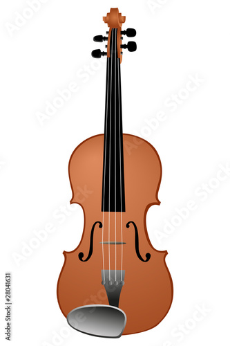 Vector illustration of violin