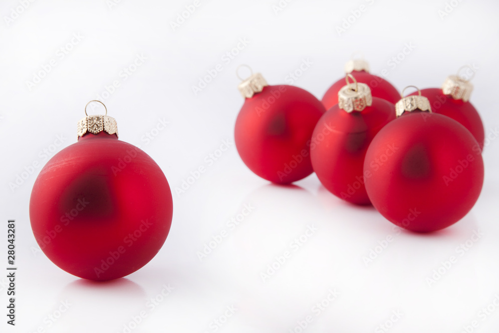 Red Christmas balls Red Christmas balls