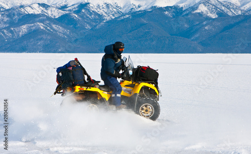 Travel on an ice of Baikal