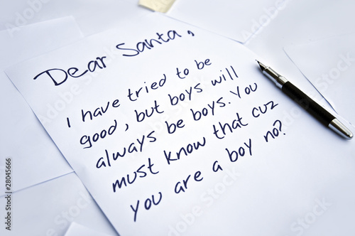 Dear Santa letter