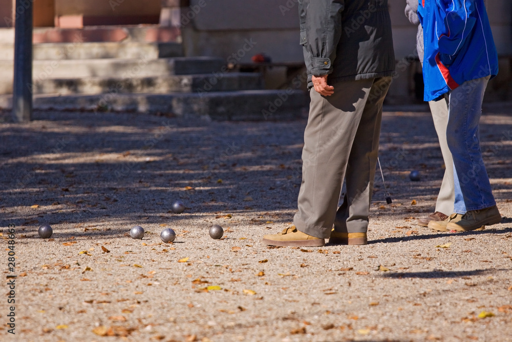 Traditional French Game of Boules Traditional French Game of Boules