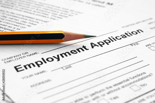 Slika na platnu Employment application