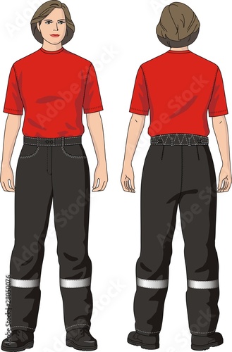 The woman in trousers