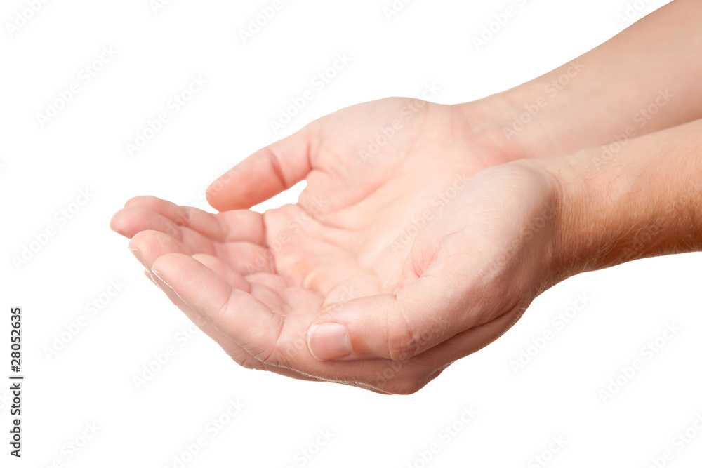 Hands holding some invisible thing Hands holding some invisible thing