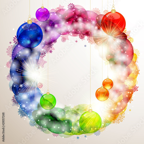 Christmas billboard. vector image.
