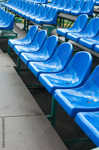 Colour plastic armchairs