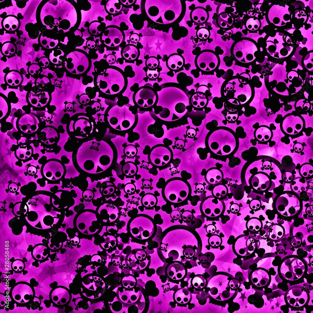 Pink skulls