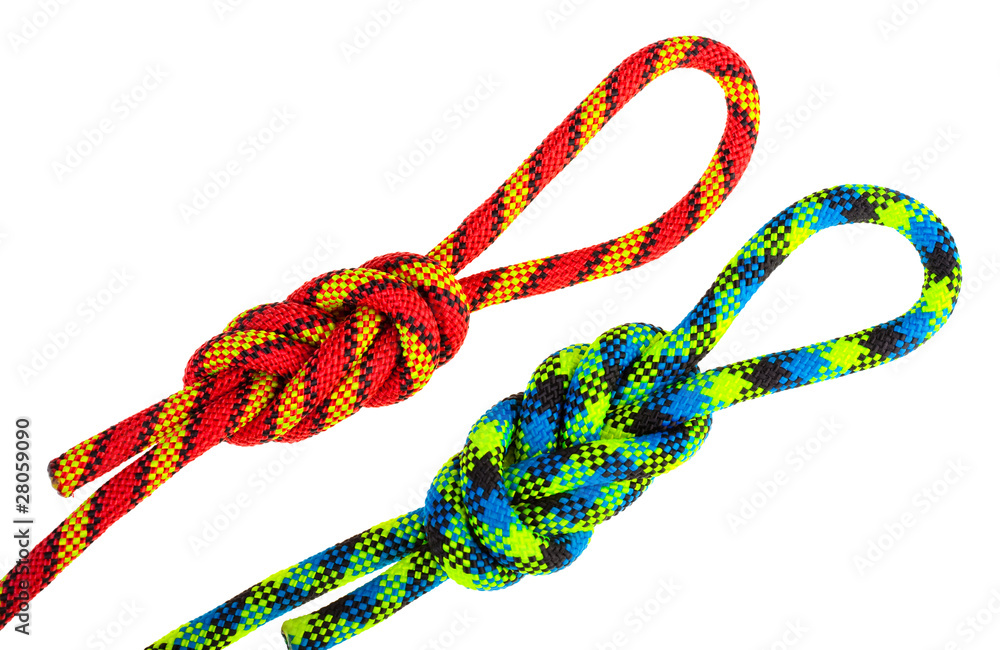 Set of rope knots