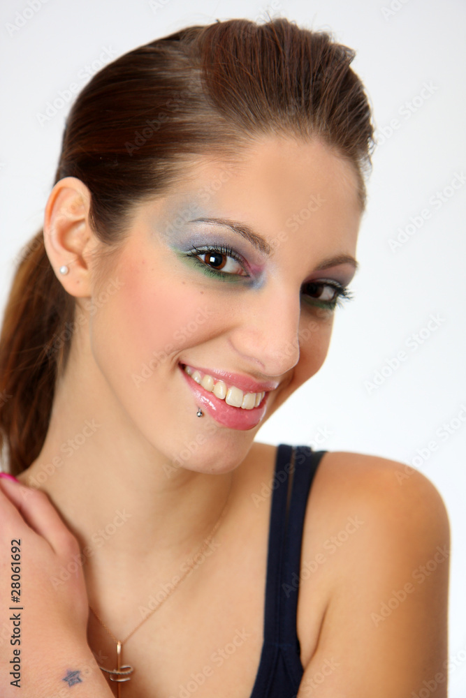 giovane ragazza sorridente giovane ragazza sorridente