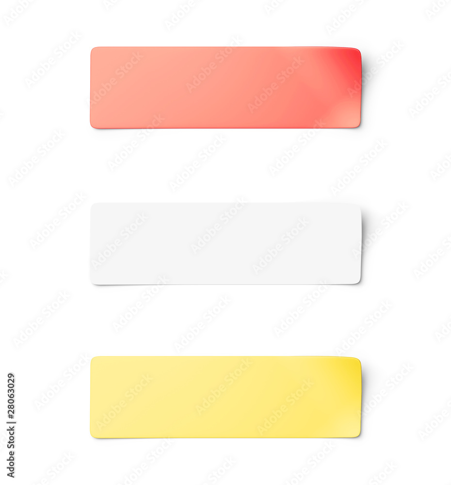 Sticker notes isolated Sticker notes isolated