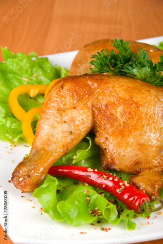 roasted chicken ham
