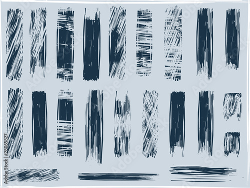 grunge brushes, vector
